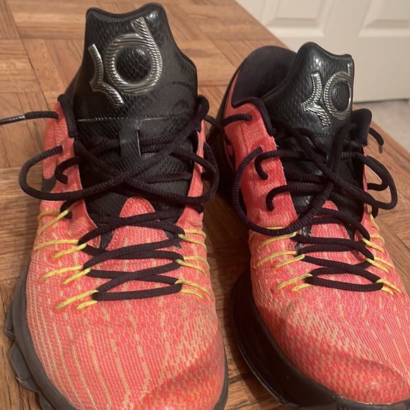 Nike KD 8 Hunts Hill Sunrise Orange and Black Basketball shoes Men’s Size 11 - Picture 2 of 5